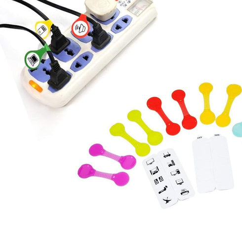 AussieSuperStore Homeware Supplies Smart Office & Home Coded Cable Organisation Lables Smart Office & Home Cable Organisation Lables | Cable Management CBCABLESTICKERSX3